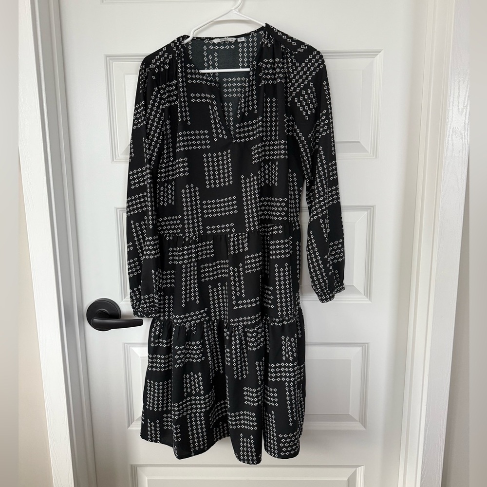ASOS Only black dress with geo print